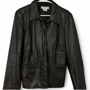 Dark Brown Vintage Nine West Leather Jackst